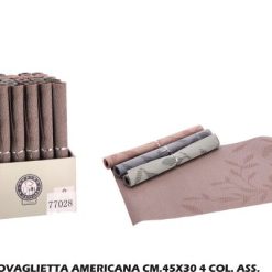 Tovaglietta Americana Cm.45X30 4 Col. Ass.