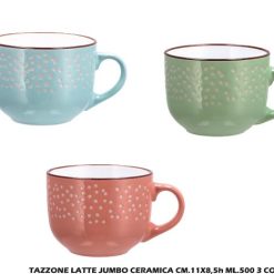 Tazzone Latte Jumbo Ceramica Cm.11X8,5H Ml.500 4 Dec.