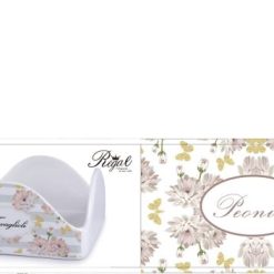 Portatovaglioli Ceramica Peonias