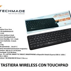 Tastiera Wireless Con Touchpad