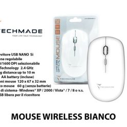 Mouse Wireless Bianco