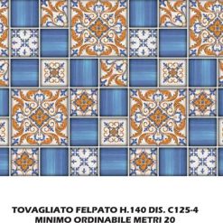 Tovagliato Felpato H.140 Dis. C125-4