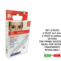 Cerotti Sutura Set 8 Pz. 2 Formati