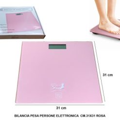 Bilancia Pesapersone Elettr. Kg. Cm.31X31 Rosa