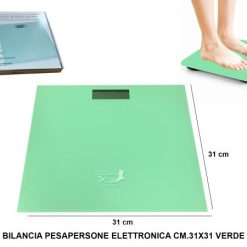 Bilancia Pesapersone Elettr. Kg. Cm.31X31 Verde