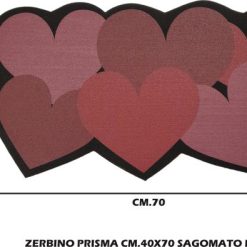 ZERBINO PRISMA CM.40X70 SAGOMATO DIS.S3