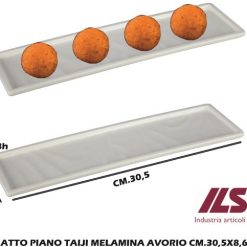 Vassorio Rett.Re Avorio Melamina Cm.30,5X8,6X1,8H