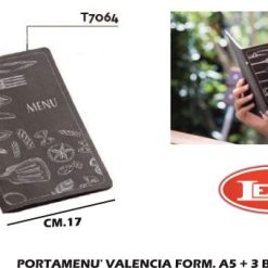 Portamenu' Valencia Form. A5 + 3 Buste Int.