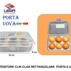 Cont.Clik Clak Rett.Re Porta 6 Uova