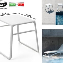 Tavolino Pop Bianco Cm.44X39,5X38,5H