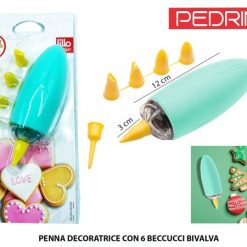 Penna Decoratrice Con 6 Beccucci Bivalva