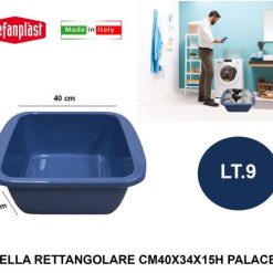 Bacinella Rett.Re Cm.40X34X15H Lt.10 Palace Blue