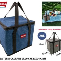 Borsa Termica Jeans Lt.20 Cm.29X24X28H