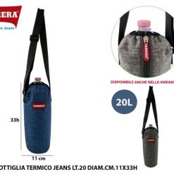 Portabottiglia Termico Jeans Lt.2 Cm.11X11X33H