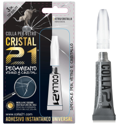 Colla 21 Cristal 3g Speciale per Vetro e Cristallo Rapida Trasparente Resistente (Copia)