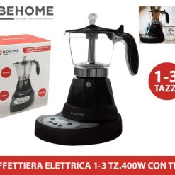 Caffettiera Elettrica Con Timer 1-3 Tz. 400W