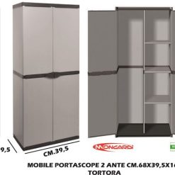 Mobile Portascope Cm.68X39,5X168H Tortora