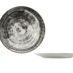 Piatto Siviglia Piano Cm.28 Black Round