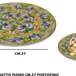 Piatto Piano Cm.27 Porcellana Portofino