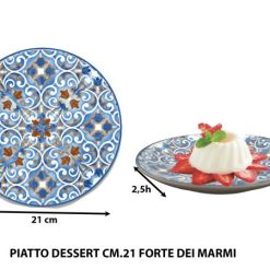 Piatto Dessert Cm.21 Forte Dei Marmi