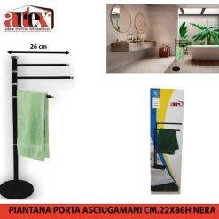 Piantana Portaasciugamani Cm.22X86H Nera