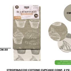 Strofinaccio Cupcake Conf. 2 Pz. Cm.50X70