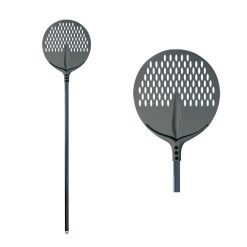 Pala Pizza Tulip Alluminio Anodizzato Forata cm.33 Manico cm.150