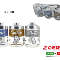 Barattolo Vetro Cf.3Pz. Cc.800 Dec.Bio Life