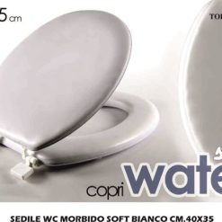 Sedile Wc Morbido Soft Bianco Cm.40X35