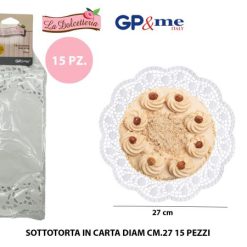 Sottotorta Carta Diam. Cm.26 Set 15 Pz.