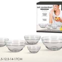 Insalatiera Vetro Set 5 Pz. Cm.
