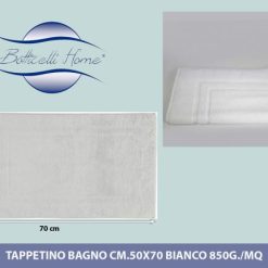 Tappetino Bagno Cm.50X70 Bianco 850 Gr./Mq