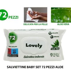 Salviettine Baby Set 72 Pz. Aloe
