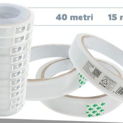 Nastro Trasparente Conf. 12 Pz. Mm.15 X 40 Metri