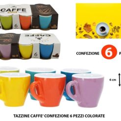 Tazzine Caffe Conf.6 Pz Colorate