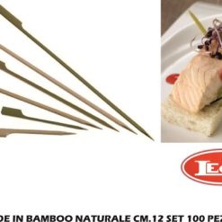 Spade In Bamboo Naturale Cm.12 Set 100 Pz.
