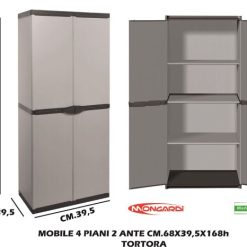 Mobile Alto 2 Ante Cm.68X39,5X168H Tortora
