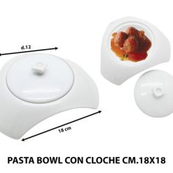 Pasta Bowl Con Cloche Cm.18X18