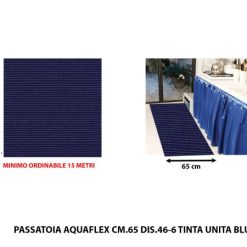 Passatoia Aquaflex H.65 Dis.406-6 T.Unita Blu