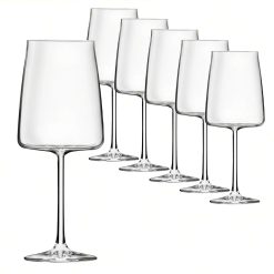 Calice Vino in Cristallo da 54cl Essential Set 6pz - Splendente Elegante per Vino, Champagne, Ristorante