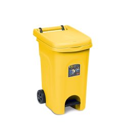 Bidone Urban Eco System Lt.60 Con Pedale Giallo - immagine 2