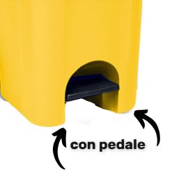 Bidone Urban Eco System Lt.60 Con Pedale Giallo - immagine 3