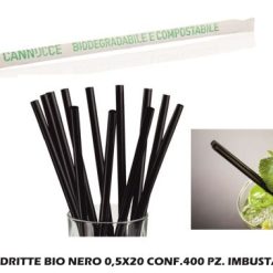 Cannucce Dritte Bio Nero 0,5X20 Conf.400 Pz. Imbustate