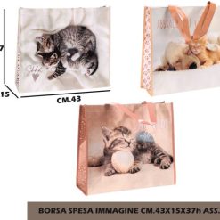 Borsa Spesa Immagine Cm.43X15X37H Ass.