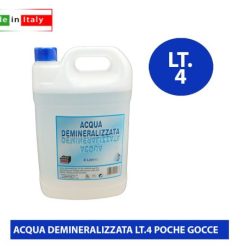 Acqua Demineralizzata Lt.4 Poche Gocce