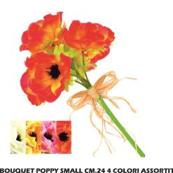 Bouquet Poppy Small Cm.24 4 Col. Ass.