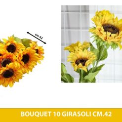 Bouquet Fiore 10 Girasoli Cm.42
