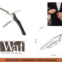 Levatappo Cameriere Corpo Nero Waf