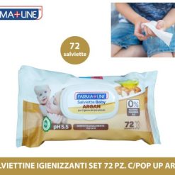 Salviettine Igienizzanti Set 72 Pz. C/Pop Up Argan
