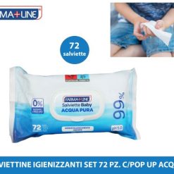 Salviettine Igienizzanti Set 72 Pz. C/Pop Up Acqua